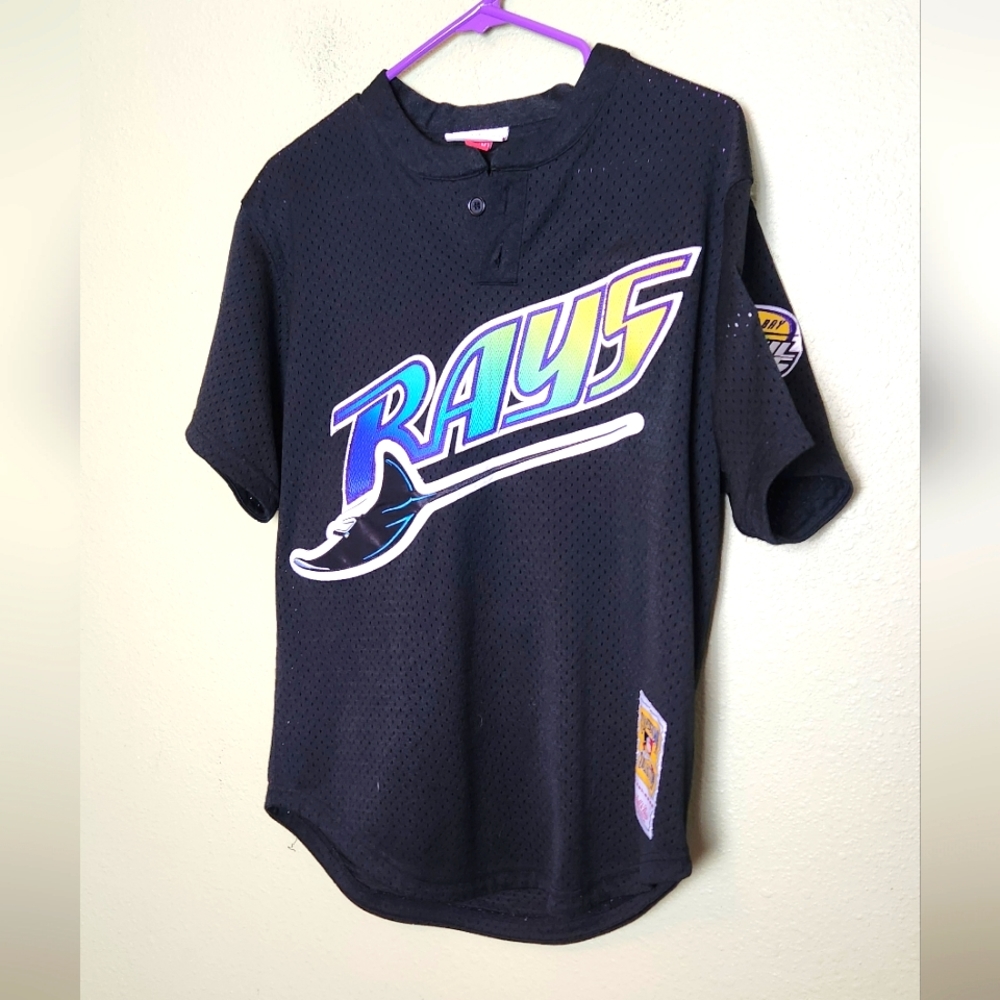 Mitchell & Ness MLB Tampa Bay Devil Rays Wade Boggs #12 Jersey Mens Medium